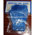 Blue powder free exam vinyl gloves/clear disposable vinyl gloves/medical vinyl gloves